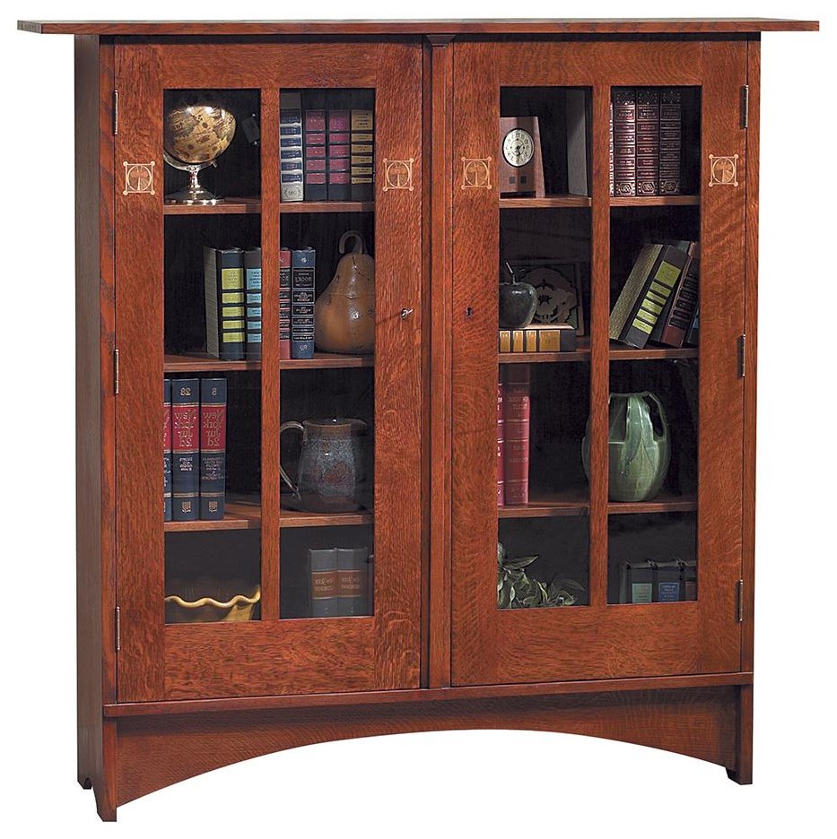 Stickley Oak Mission Classics 89 706 Harvey Ellis 2 Door Bookcase